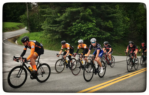 The team racing at the Bristol Mountain Road Race 2019