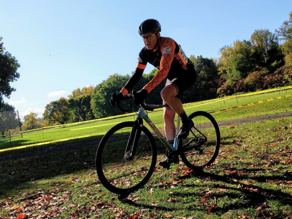 Rob Chimento riding at Syracuse Cyclocross 2019